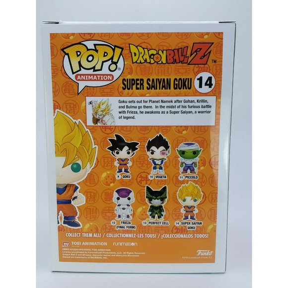 Funko 14 SUPER SAIYAN GOKU Glows in the Dark Dragon Ball Z EE Exclusive NEW - Picture 4 of 7